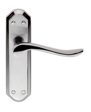 Click Here To Enlarge This Photo Of DL451SCCP - Carlisle Brass 'Lytham' Lever Latch Furniture Satin Chrome&sol;Polished Chrome