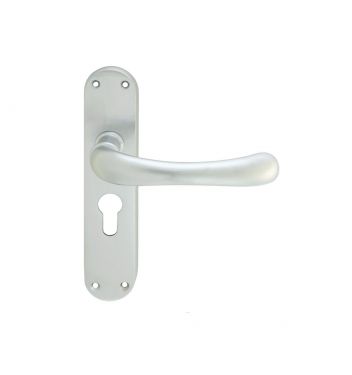 Click Here To Enlarge This Photo Of EL11YSC - Carlisle Brass Manital 'Ibra' Euro Profile Lock Lever Handles &lpar;47&period;5mm c&sol;c&rpar; Satin Chrome