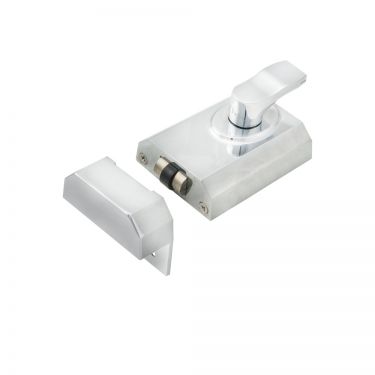 Click Here To Enlarge This Photo Of RCB8260PC - Carlisle Brass Eurospec Rim Cylinder Rollerball Nightlatch 60mm c&sol;w Cylinder Polished Chrome