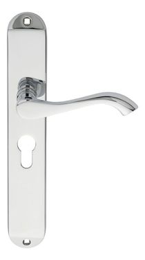 Click Here To Enlarge This Photo Of DL380YCP - Carlisle Brass 'Andros' Lever Lock Furniture Euro Profile &lpar;47&period;5mm c&sol;c&rpar; Polished Chrome