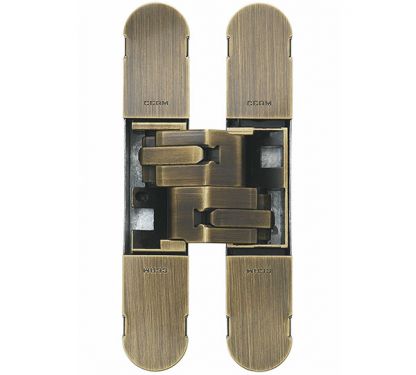 Click Here To Enlarge This Photo Of CI001130BRS00 - Carlisle Brass CEAM 1130 3D Concealed Hinge 134 x 24mm &lpar;Max 40kg per 2 hinges&comma; 60kg per 3 hinges&rpar; Antique Satin Bronze