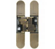 CI001130BRS00 - Carlisle Brass CEAM 1130 3D Concealed Hinge 134 x 24mm &lpar;Max 40kg per 2 hinges&comma; 60kg per 3 hinges&rpar; Antique Satin Bronze