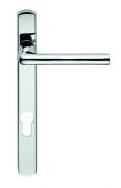 SZS01NP92CP - Carlisle Brass Serozzetta 'Rosa' Levers on Narrow Plate &lpar;92mm Centres - 123mm Screw Centres&rpar; Polished Chrome