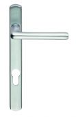 SZS01NP92SC - Carlisle Brass Serozzetta 'Rosa' Levers on Narrow Plate &lpar;92mm Centres - 123mm Screw Centres&rpar; Satin Chrome