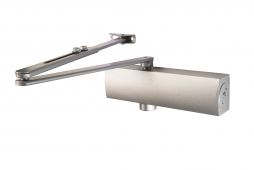CDG025&sol;SV - Carlisle Brass Eurospec EN&period;2-5 &lpar;CE & Certifire&rpar; Overhead Door Closer c&sol;w Back Check & Fig 6 Bracket EN1154 - Silver