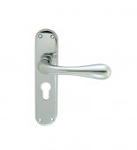 EL21YCP - Carlisle Brass Manital 'Astro' Euro Profile Lock Lever Handles &lpar;47&period;5mm c&sol;c&rpar; Polished Chrome