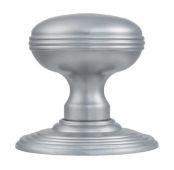 DK39CSC - Carlisle Brass Delamain Ringed Mortice Knobs &lpar;Concealed Fix&rpar; Satin Chrome