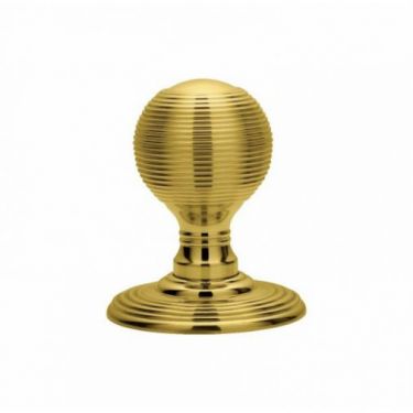 Click Here To Enlarge This Photo Of DK37C - Carlisle Brass Delamain Reeded Mortice Knobs &lpar;Concealed Fix&rpar; Polished Brass