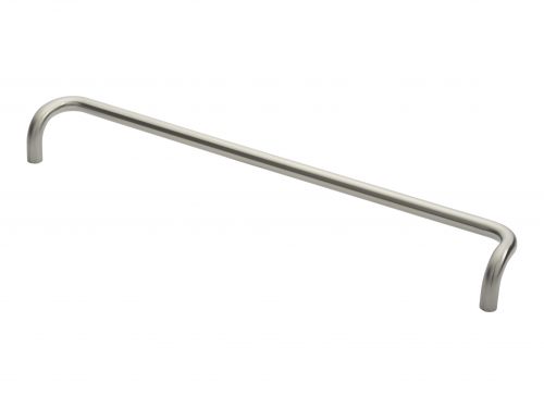 Click Here To Enlarge This Photo Of PAC1600SSS - Carlisle Brass Eurospec 600mm x 19mm Cranked Pull Handle &lpar;G316&rpar; Satin Stainless Steel
