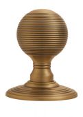DK37CFB - Carlisle Brass Delamain Reeded Mortice Knobs &lpar;Concealed Fix&rpar; Florentine Bronze