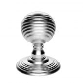 DK37CSC - Carlisle Brass Delamain Reeded Mortice Knobs &lpar;Concealed Fix&rpar; Satin Chrome