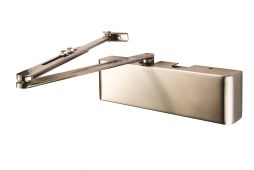 CDG025&sol;SNP - Carlisle Brass Eurospec EN&period;2-5 &lpar;CE & Certifire&rpar; Overhead Door Closer c&sol;w Back Check & Fig 6 Bracket EN1154 - Satin Nickel