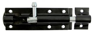 TIMCO TBS6BP - Straight Tower Bolt Black 6"