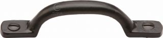 FB1090 102 M&period;Marcus Black Iron Rustic Sash Handle 102mm