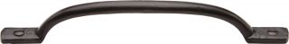 FB1090 203 M&period;Marcus Black Iron Rustic Sash Handle 203mm