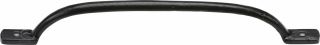 FB1090 254 M&period;Marcus Black Iron Rustic Sash Handle 254mm