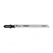 TIMCO AHGS14 - 5pcs HCS Jigsaw Blades for Wood &lpar;T144D Bosch equiv&period;&rpar;