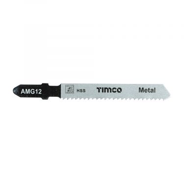Click Here To Enlarge This Photo Of TIMCO AMG12 - 5pcs HSS Jigsaw Blades for Metal &lpar;T118B Bosc equiv&period;&rpar;