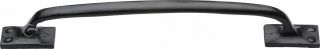 FB1145 260 M&period;Marcus Black Iron Rustic Cabinet Pull Cranked Design 260mm