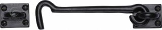 FB154 153 M&period;Marcus Black Iron Rustic Cabin Hook 6"