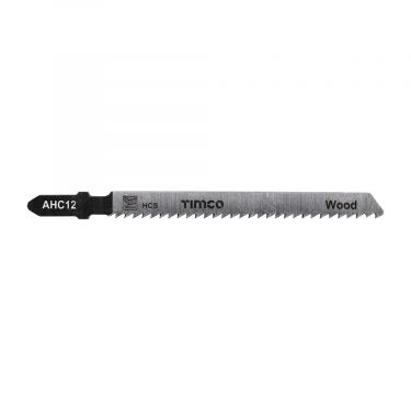 Click Here To Enlarge This Photo Of TIMCO AHC12 - 5pcs HCS Jigsaw Blades for Wood &lpar;T101B Bosch equiv&period;&rpar;