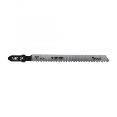 Click Here To Enlarge This Photo Of TIMCO AHC12R - 5pcs HCS Jigsaw Blades for Wood &lpar;T101BR Bosch equiv&period;&rpar;