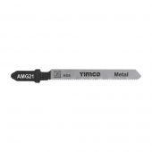 TIMCO AMG21 - 5pcs HSS Jigsaw Blades for Metal &lpar;T218A Bosc equiv&period;&rpar;