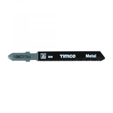 Click Here To Enlarge This Photo Of TIMCO AMG11BI - 5pcs Bi-Met Jigsaw Blades for Metal &lpar;T118AF Bosch equiv&period;&rpar;