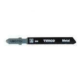 TIMCO AMG11BI - 5pcs Bi-Met Jigsaw Blades for Metal &lpar;T118AF Bosch equiv&period;&rpar;