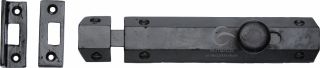 FB1685 152 M&period;Marcus Black Iron Rustic Door Bolt Flat 6"