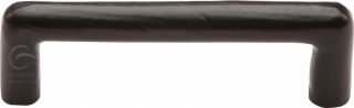 FB331 96 M&period;Marcus Black Iron Rustic Cabinet Pull D Shaped 96mm ctc