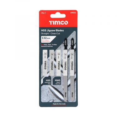 Click Here To Enlarge This Photo Of TIMCO AMG32 - 5pcs HSS Jigsaw Blades for Metal &lpar;T318B Bosc equiv&period;&rpar;