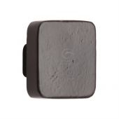 FB3674 38 M&period;Marcus Black Iron Rustic Cabinet Knob Square Design 38mm