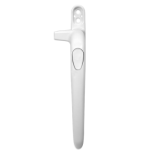 L25659 - SECURISTYLE Virage Offset Cockspur Espag Handle - 9mm - RH - Non-Locking - White