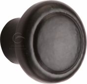 FB3990 32 M&period;Marcus Black Iron Rustic Cabinet Knob Newport Design 32mm