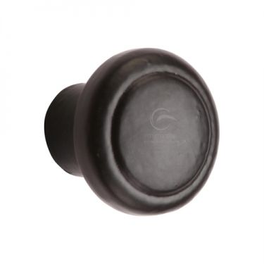 Click Here To Enlarge This Photo Of FB3990 38 M&period;Marcus Black Iron Rustic Cabinet Knob Newport Design 38mm