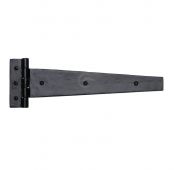 FB414 381 M&period;Marcus Black Iron Rustic Strap Hinge 15" &lpar;Pair&rpar;