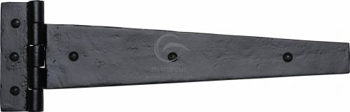 Click Here To Enlarge This Photo Of FB414 457 M&period;Marcus Black Iron Rustic Strap Hinge 18" &lpar;Pair&rpar;