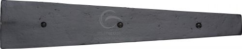 Click Here To Enlarge This Photo Of FB416 400 M&period;Marcus Black Iron Rustic Dummy Strap Hinge 15 &frac34;"