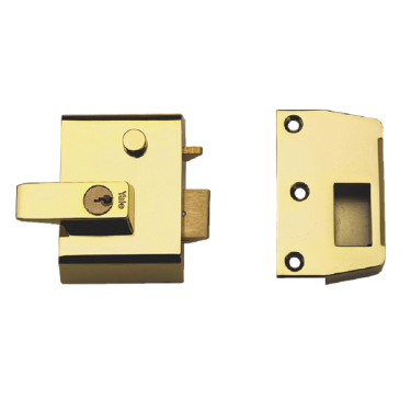 Click Here To Enlarge This Photo Of 2562 - YALE No&period;2 Auto Deadlocking Nightlatch 40mm Brasslux c&sol;w Polished Brass cylinder