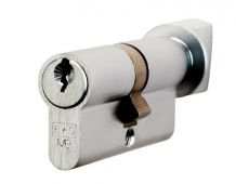 CYA713100SC - Carlisle Brass Eurospec 5 Pin Euro Profile Cylinder & Turn 100mm &lpar;50&sol;50T&rpar; Satin Chrome