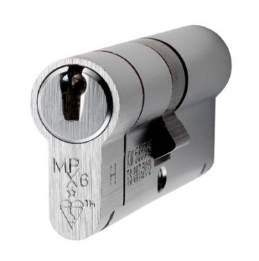 Click Here To Enlarge This Photo Of CYX7124060SC - Carlisle Brass Eurospec MPX6 1&ast; British Standard 6 Pin Euro Profile Double Cylinder 100mm &lpar;40&sol;60&rpar; Satin Chrome