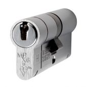 CYX7124550SC - Carlisle Brass Eurospec MPX6 1&ast; British Standard 6 Pin Euro Profile Double Cylinder 95mm &lpar;45&sol;50&rpar; Satin Chrome