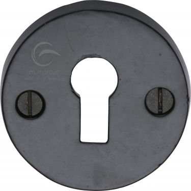 Click Here To Enlarge This Photo Of FB553 M&period;Marcus Black Iron Rustic Key Escutcheon