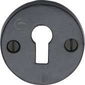 FB553 M&period;Marcus Black Iron Rustic Key Escutcheon