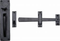 FB571 M&period;Marcus Black Iron Rustic Gate Latch