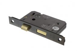 Atlantic - ALKBATH25BN Mortice Bathroom Lock &lbrack;CE&rsqb; 2&period;5" - Black Nickel