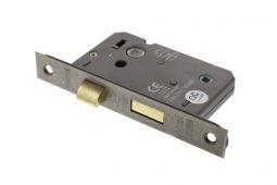 Atlantic - ALKBATH25DS Mortice Bathroom Lock &lbrack;CE&rsqb; 2&period;5" - Distressed Silver