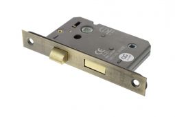 Atlantic - ALKBATH25MAB Mortice Bathroom Lock &lbrack;CE&rsqb; 2&period;5" - Matt Antique Brass