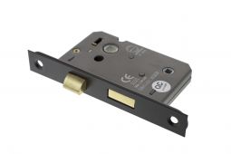 Atlantic - ALKBATH25MB Mortice Bathroom Lock &lbrack;CE&rsqb; 2&period;5" - Matt Black